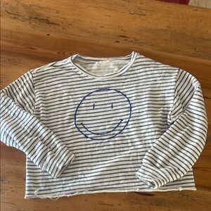 By Together Blue and White Striped Sweatshirt